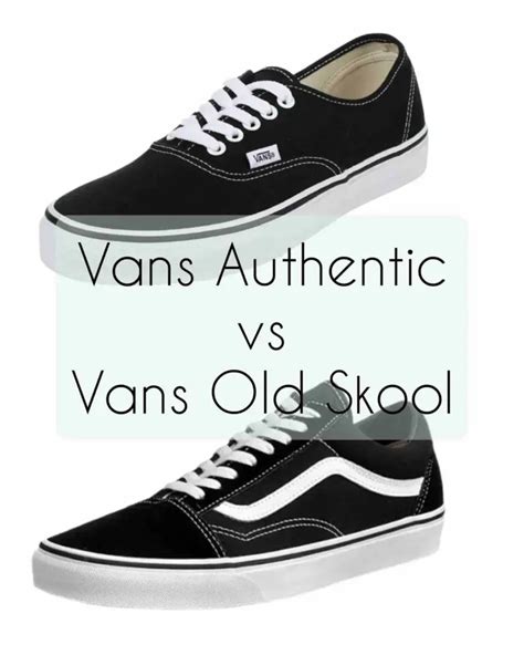 vans authentic vs old skool